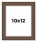 10x12 Wide Barnwood Picture Frame with UV-Resistant Acrylic & Acid Free Backing, Available in 6 Paint Finishes - Grey, Brown, White, and Black
